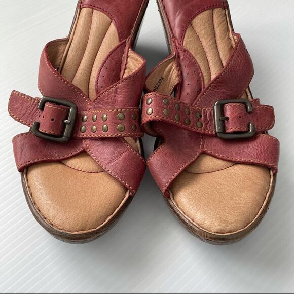 Born Smartie wedge sandals with studded detail size 12 - Picture 7 of 10